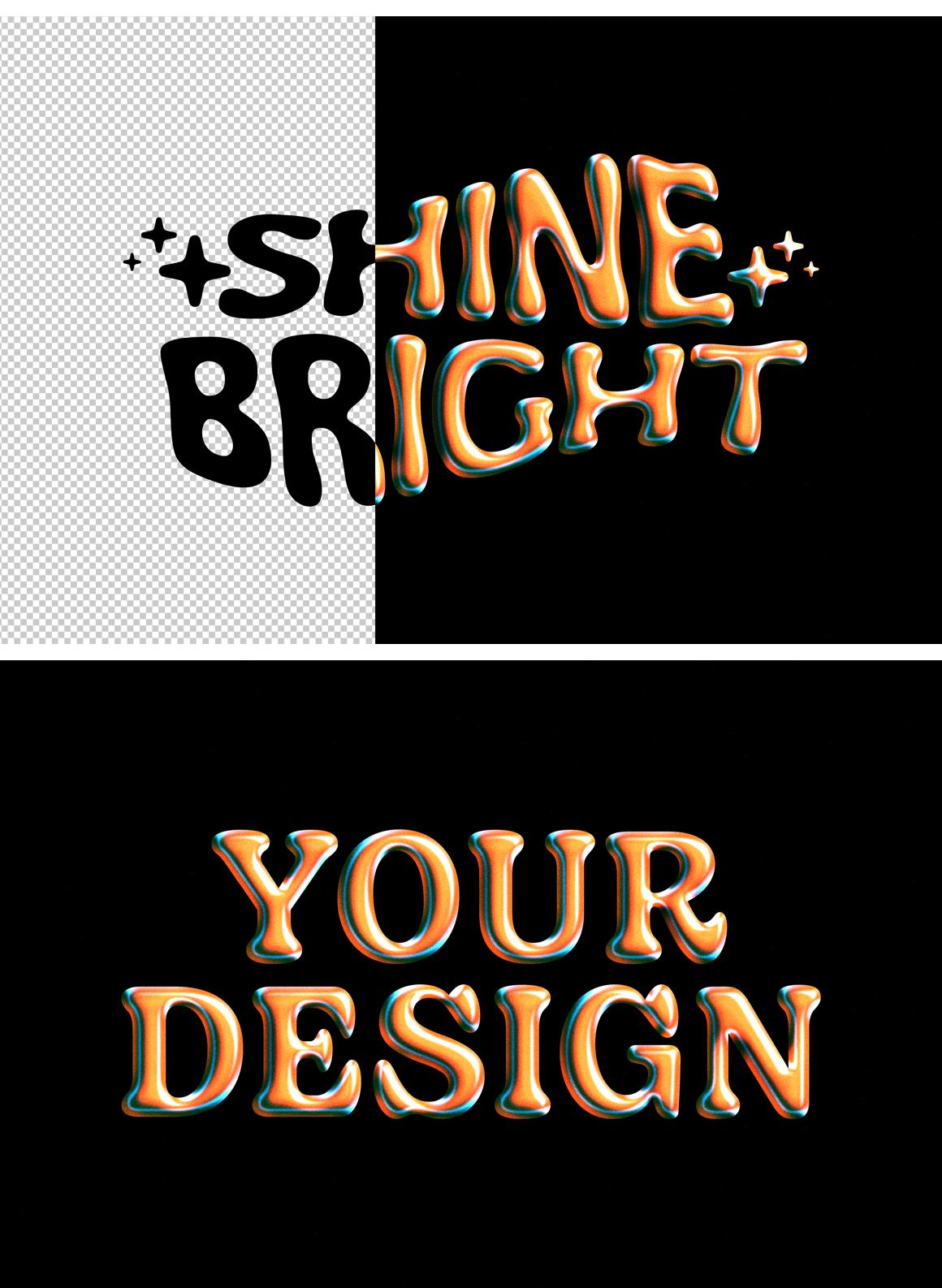 Retro Chrome Text &amp; Logo Effect