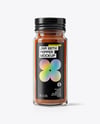 Glass Jar with Chili Powder Mockup