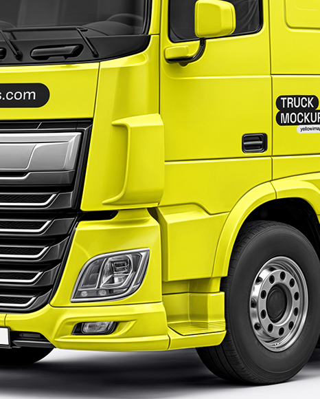 Truck Mockup - Half Side View