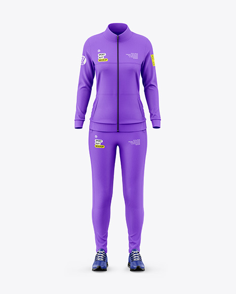 Women's Sport Suit Mockup - Front View