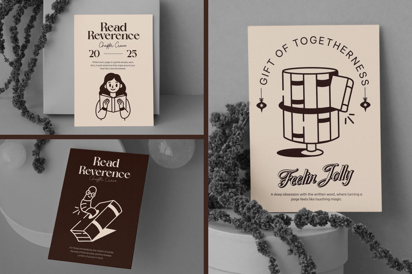 Library Drawing Illustration Set