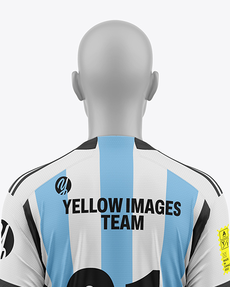 Soccer Kit w/ Mannequin Mockup - Back View