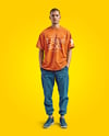 Man Wearing an Oversize T-shirt and Pants Mockup