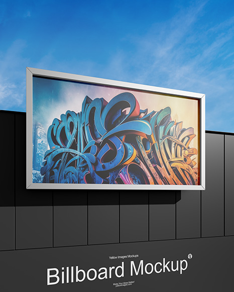 Billboard on the City Street Mockup