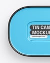 Oval Tin Can Mockup – Top View