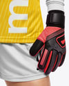 Female Soccer Goalkeeper Wearing Long Sleeve Jersey Mockup