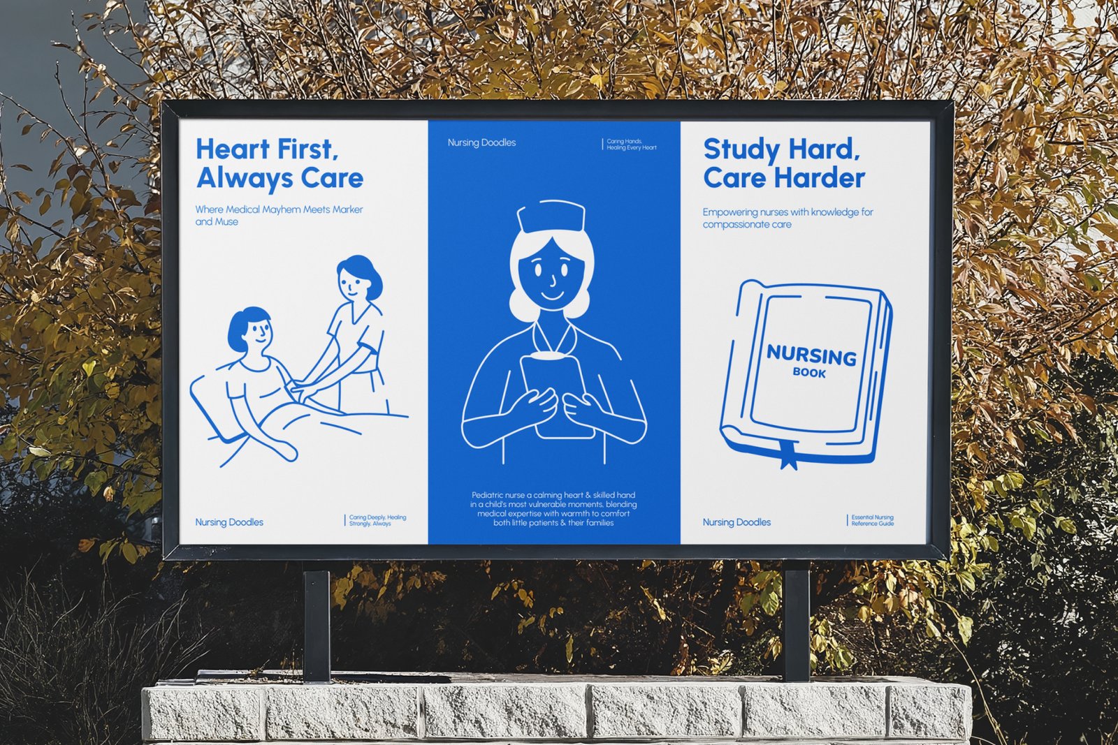 Nursing Doodles Icons Set