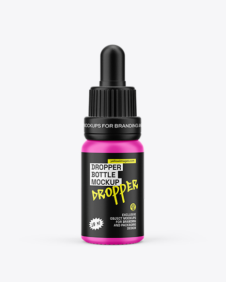 Matte Dropper Bottle Mockup - PSD Mockups