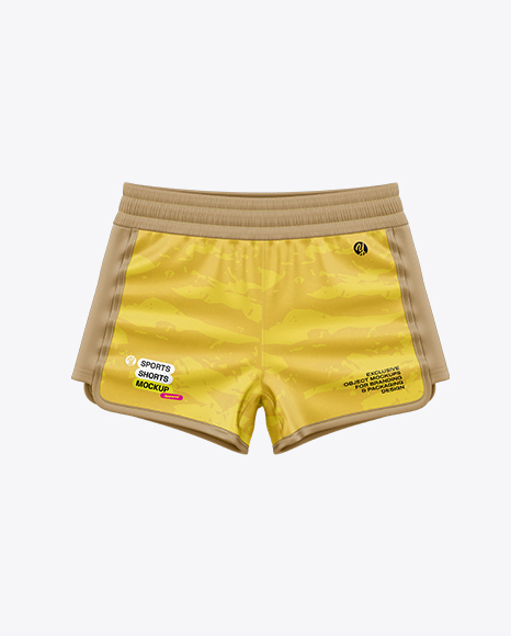 Running Shorts Mockup - Front View - PSD Mockups