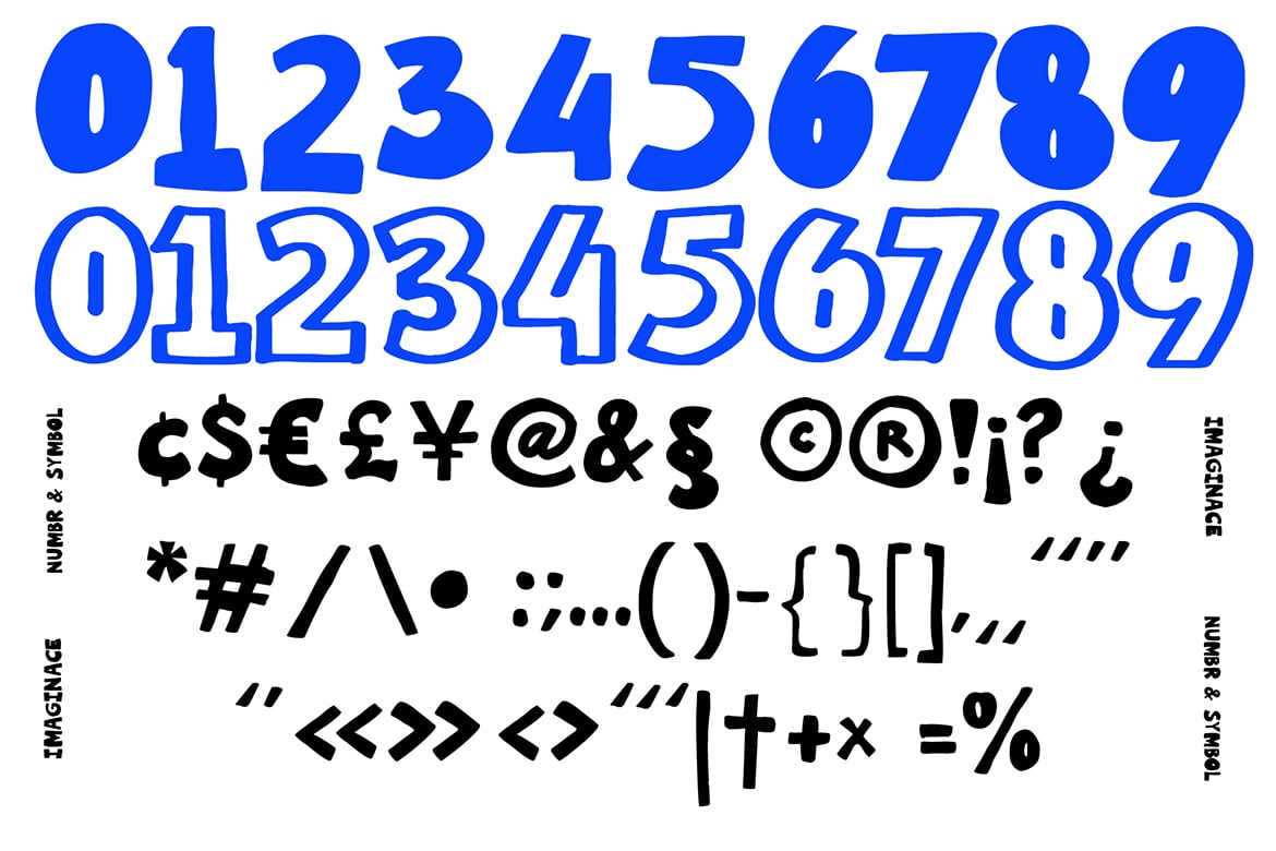 Imaginice – Raw Playful Family Font