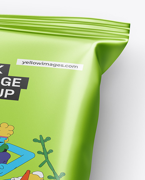 Metallic Snack Package Mockup