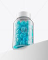 Plastic Bottle with Gummies Mockup