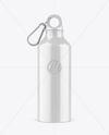 Aluminum Water Bottle with Glossy Finish Mockup