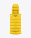 Hooded Down Vest Mockup