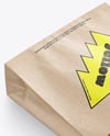 Kraft Paper Bag with French Fries Mockup
