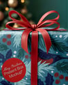 Christmas Gift Box with Red Bow Mockup