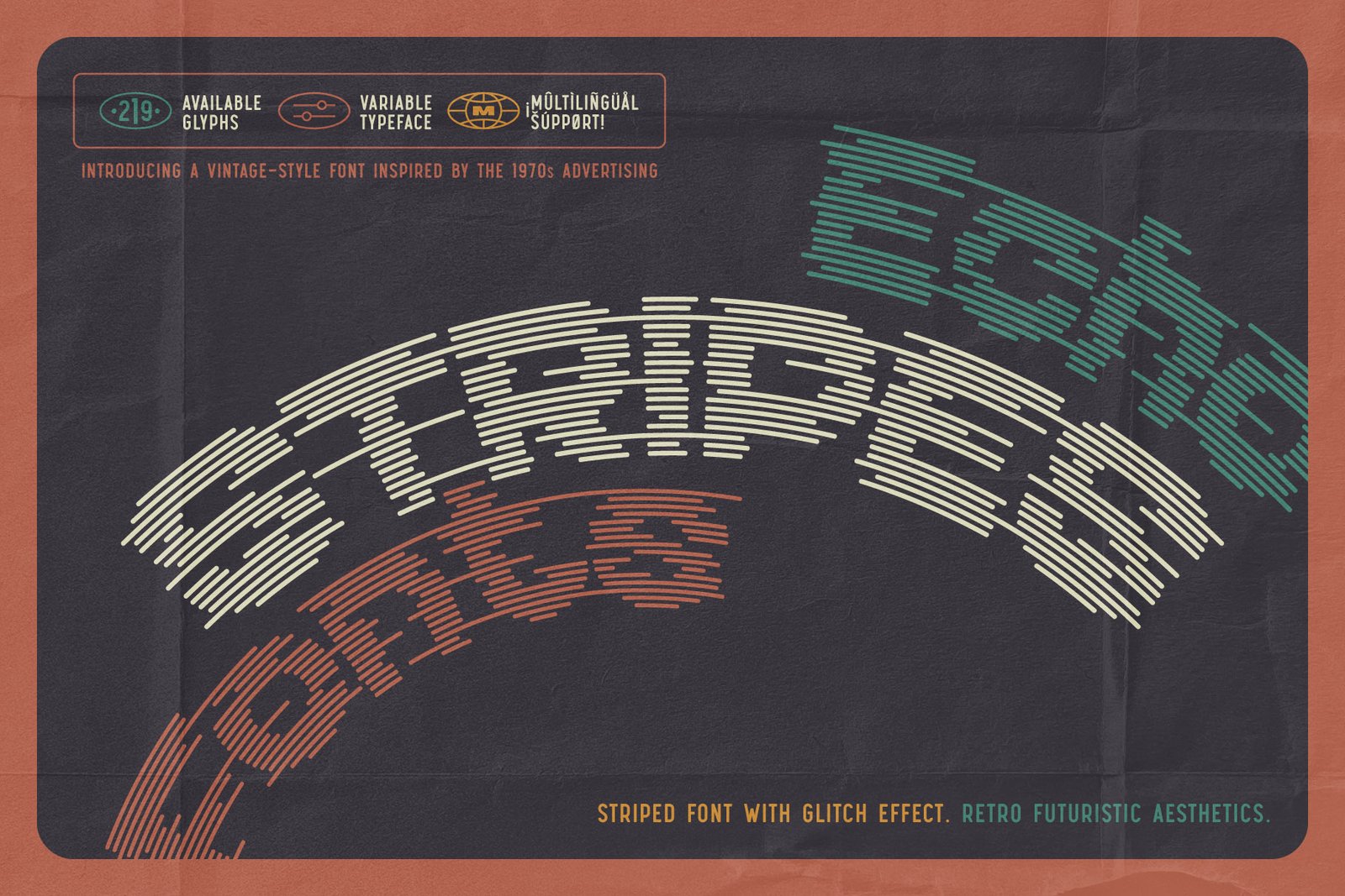 Echo Stripes - Variable Font Set