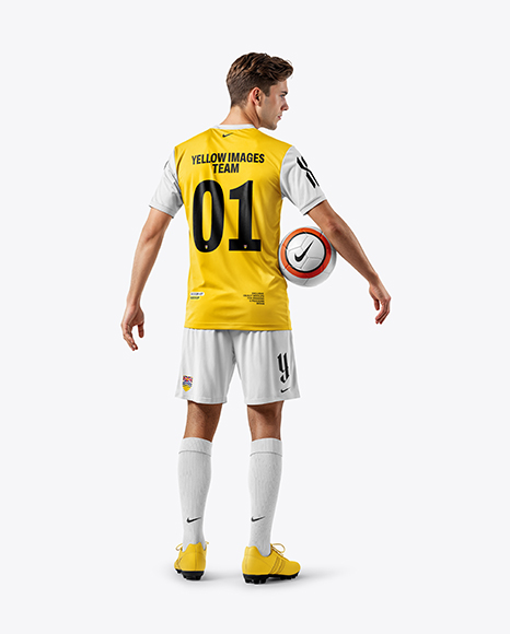 Man Wearing Soccer Jersey and Shorts Mockup - Football+Ball+Photoshop+Template+Hockey+Jersey+Jersey+Jersey+Design