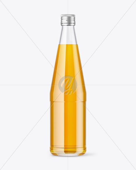Apple Juice Bottle Mockup