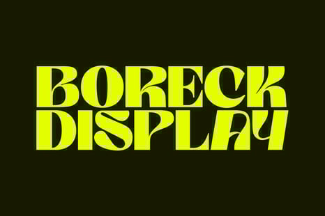 Boreck Display Font - Creative Store