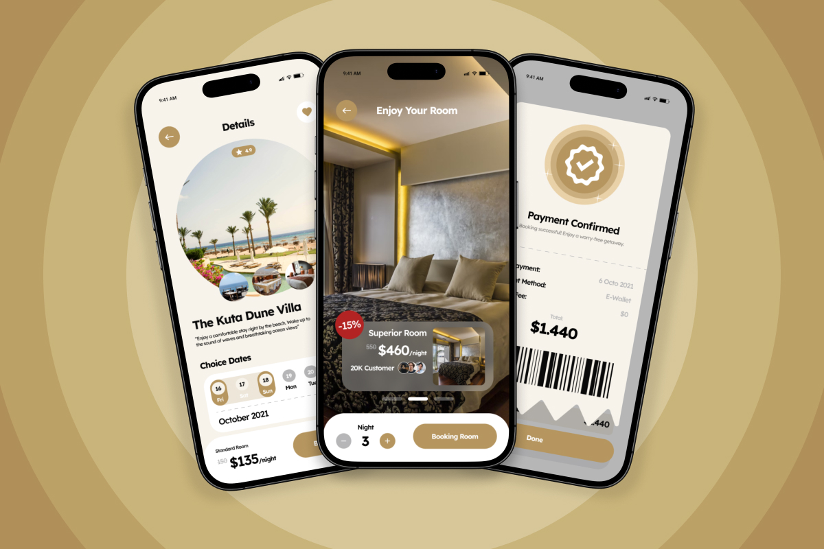 LuxeCheck – Hotel Booking App Design Template