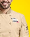 Man Wearing Chef Uniform and Chef Hat Mockup