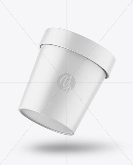 Matte Ice Cream Cup Mockup