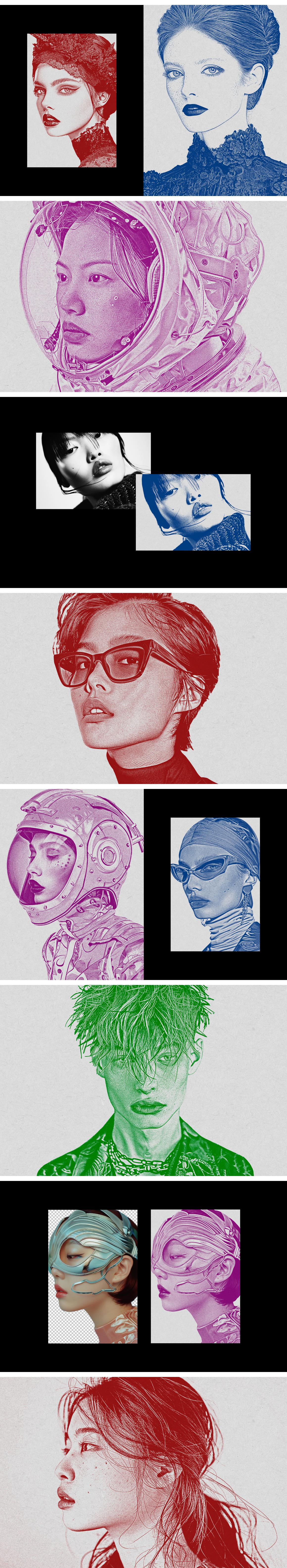 Color Print Photo Effect