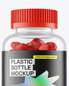 Plastic Bottle with Gummies Mockup