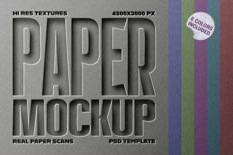 Cardboard Paper Cutout Mockup - Add-Ons