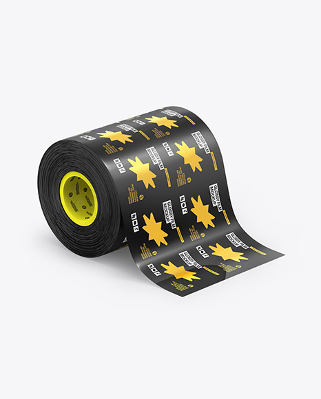 Glossy Film Roll Mockup