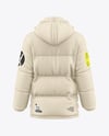 Men's Down Jacket Mockup - Back View