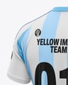 Soccer Jersey Mockup - Back Half Side View