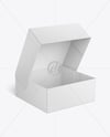 Opened Textured Cake Box Mockup