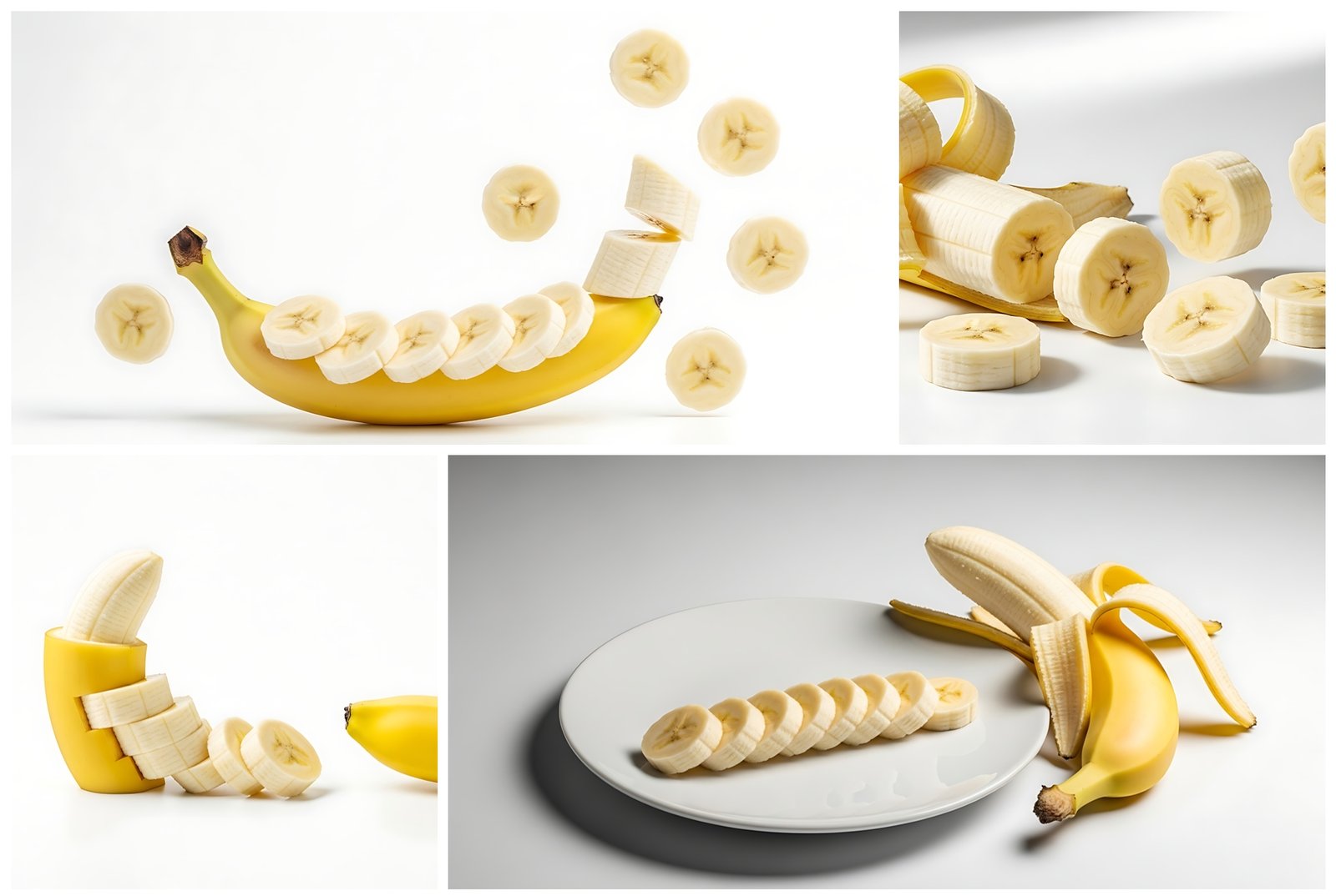 80 Fresh Banana Slice Stock Photos for Creators