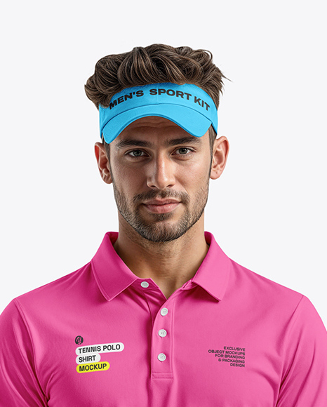 Man Wearing Full Tennis Kit Mockup