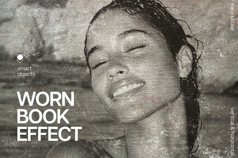 Vintage Worn Book Photo Effect - Add-Ons