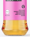 Glass Bottle with Apple Juice Mockup