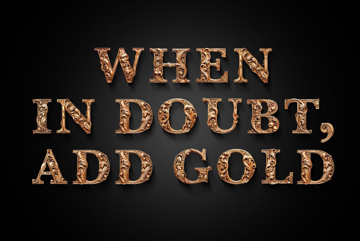 Royal Gold Font