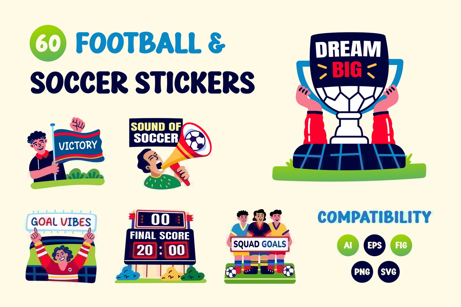 Football and Soccer Stickers