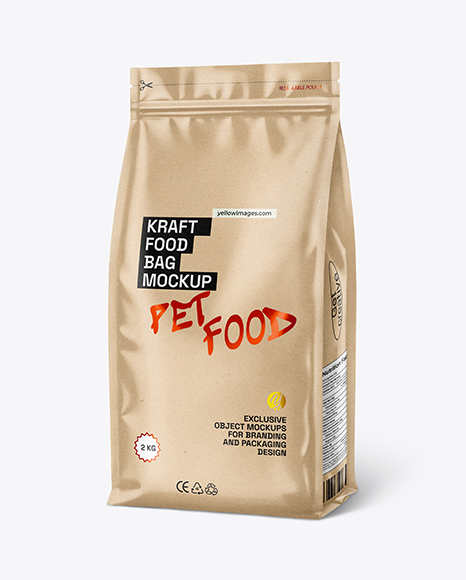 Kraft Paper Food Bag Mockup