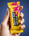Matte Snack Bar in a Hand Mockup