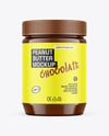 Jar With Chocolate Peanut Butter Mockup