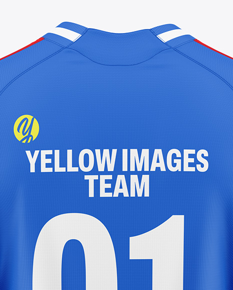 Long Sleeve Soccer Jersey Mockup - Back View