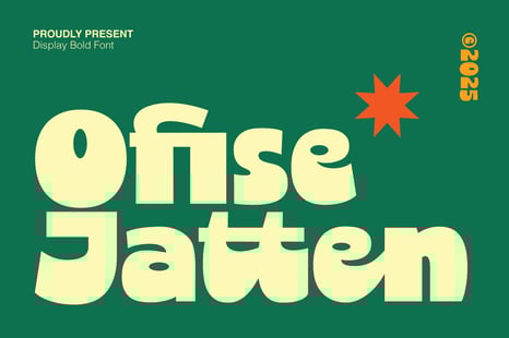Ofice Jatten Font - Fonts