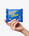 Matte Snack Pack in a Hand Mockup