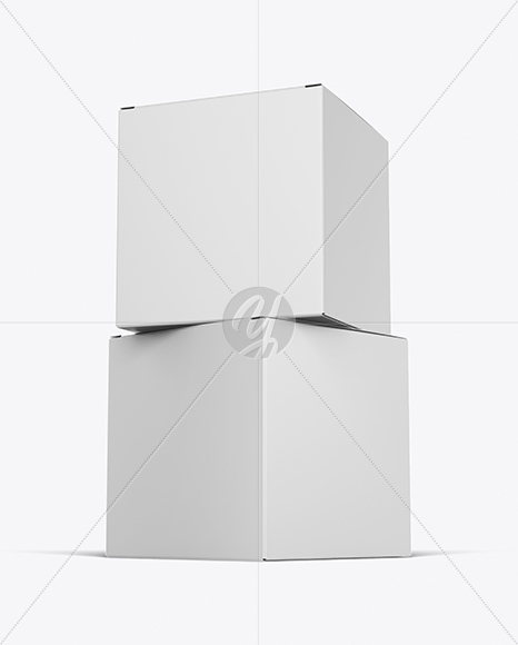 Two Paper Boxes Mockup