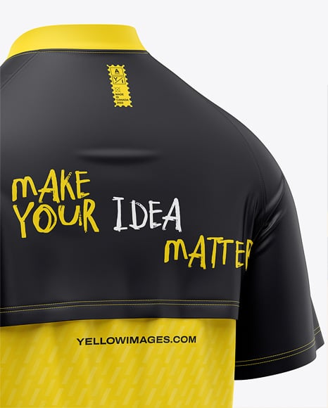 Raglan Short Sleeve Cage Jacket Mockup