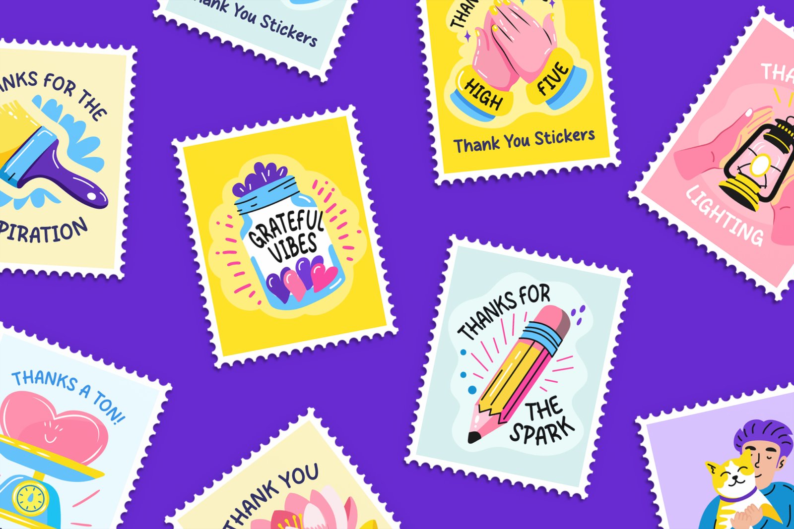 Thank you stickers