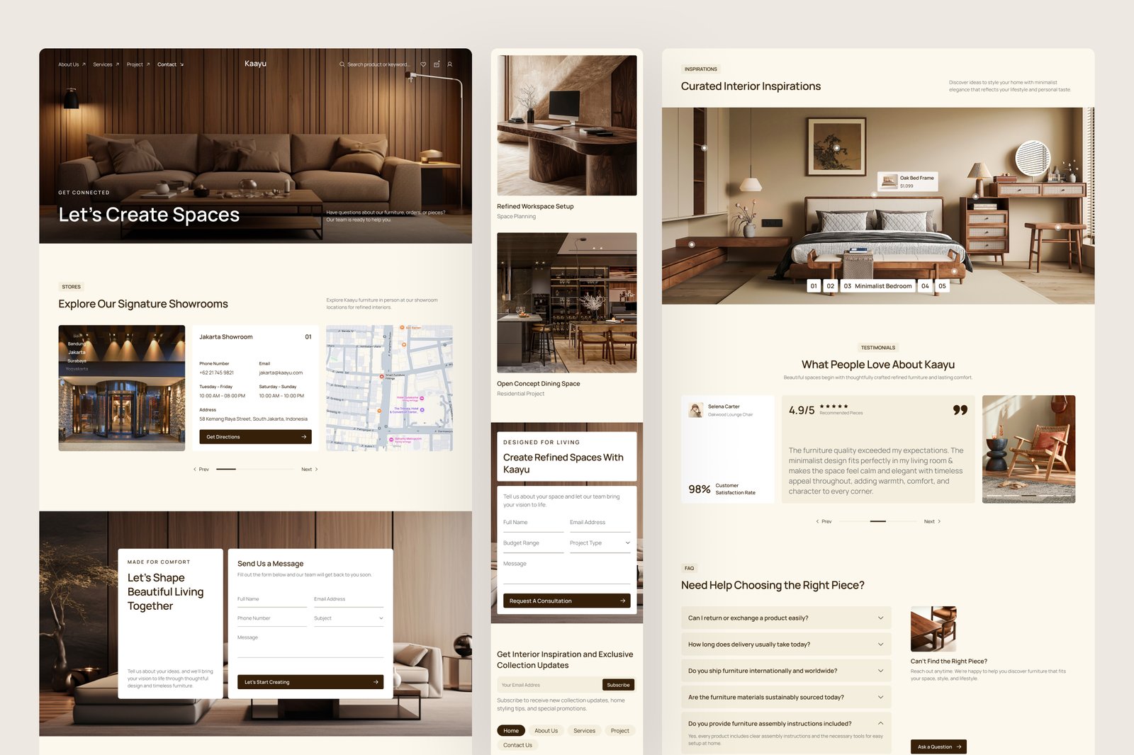 Kaayu - Furniture Website UI Figma Template